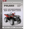 Thumbnail Polaris ATV Sportsman XP 850 EPS 2009 Factory Service Repair Manual Download