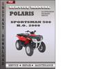 Thumbnail Polaris Sportsman 500 HO 500 EFI  X2 500 EFI  Touring 500 EFI 2009 ATV Factory Service Repair Manual Download