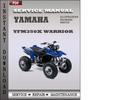 Thumbnail Yamaha Yfm350X Warrior Factory Service Repair Manual Download
