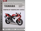 Thumbnail Yamaha YZFR1P YZFR1PC 2002 Factory Service Repair Manual Download