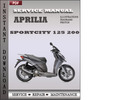 Thumbnail Aprilia SportCity 125 200 Factory Service Repair Manual Download