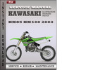 Thumbnail Kawasaki KX85 KX100 2003 Factory Service Repair Manual Download