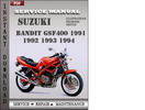 Thumbnail Suzuki Bandit GSF400 1991 1992 1993 1994 Factory Service Repair Manual Download