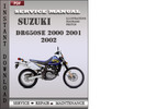 Thumbnail Suzuki DR650SE 2000 2001 2002 Factory Service Repair Manual Download