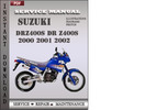 Thumbnail Suzuki DRZ400S DR Z400S 2000 2001 2002 Factory Service Repair Manual Download