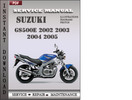Thumbnail Suzuki GS500E 2002 2003 2004 2005 Factory Service Repair Manual Download