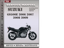 Thumbnail Suzuki GS500E 2006 2007 2008 2009 Factory Service Repair Manual Download
