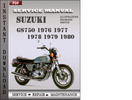 Thumbnail Suzuki GS750 1976 1977 1978 1979 1980 Factory Service Repair Manual Download