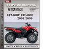 Thumbnail Suzuki LTA400F LTF400F 2008 2009 Factory Service Repair Manual Download
