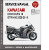 Thumbnail Kawasaki GTR1400 2008-2014 Service Repair Manual PDF Thumbnail Kawasaki GTR1400 2008-2014 Service Repair Manual PDF