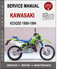 Thumbnail Kawasaki KDX200 1989-1994 Service Repair Manual PDF Thumbnail Kawasaki KDX200 1989-1994 Service Repair Manual PDF