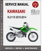 Thumbnail Kawasaki KLX110 2010-2014 Service Repair Manual PDF Thumbnail Kawasaki KLX110 2010-2014 Service Repair Manual PDF