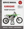 Thumbnail Kawasaki KX250F 2013-2014 Service Repair Manual PDF Thumbnail Kawasaki KX250F 2013-2014 Service Repair Manual PDF