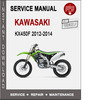 Thumbnail Kawasaki KX450F 2012-2014 Service Repair Manual PDF Thumbnail Kawasaki KX450F 2012-2014 Service Repair Manual PDF