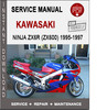 Thumbnail Kawasaki Ninja ZX6R (ZX600) 1995-1997 Service Repair Manual 