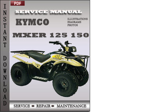 Product picture KYMCO Mxer 125 150 Factory Service Manual Download