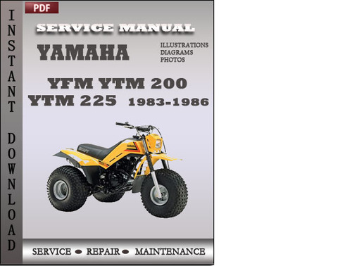Product picture Yamaha YFM YTM 200 YTM 225 1983-1986 Factory Service Repair Manual Download