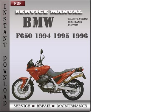 Product picture BMW F650 1994 1995 1996 Factory Service Repair Manual Download