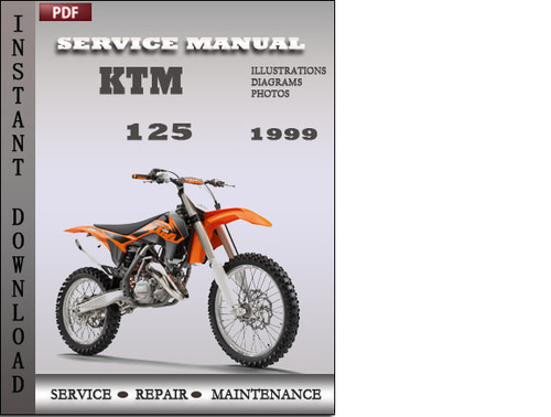 Product picture KTM 125 1999 Factory Service Repair Manual Download