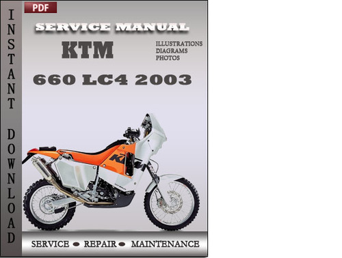 Product picture KTM 660 LC4 2003 Factory Service Repair Manual Download