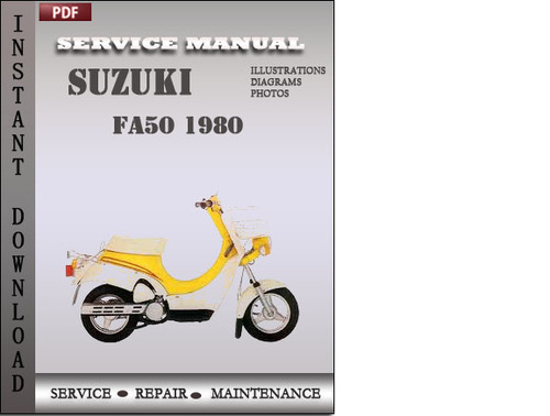 Product picture Suzuki FA50 1980 Factory Service Repair Manual Download
