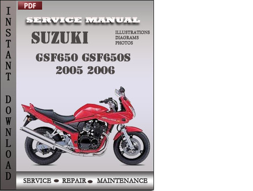 Product picture Suzuki GSF650 GSF650S 2005 2006 Factory Service Repair Manual Download