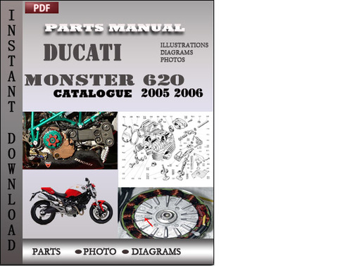 Product picture Ducati Monster 620 DARK 2005 Parts Manual Catalog PDF Download