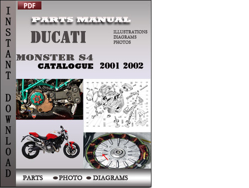 Product picture Ducati Monster S4 2001 2002 Parts Manual Catalog PDF Download