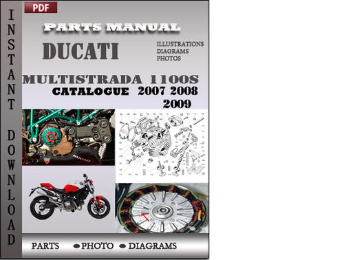 Product picture Ducati Multistrada 1100S 2007 2008 2009 Parts Manual Catalog PDF Download