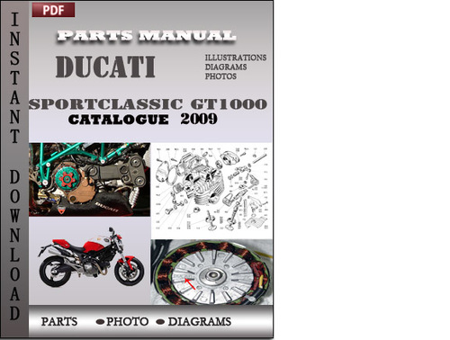 Product picture Ducati Sportclassic GT1000 Touring 2009 Parts Manual Catalog PDF Download
