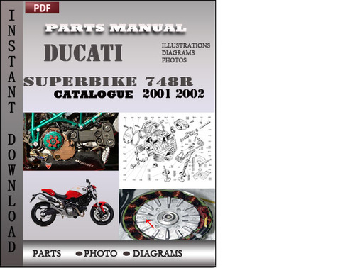 Product picture Ducati Superbike 748R 2001 2002 Parts Manual Catalog PDF Download