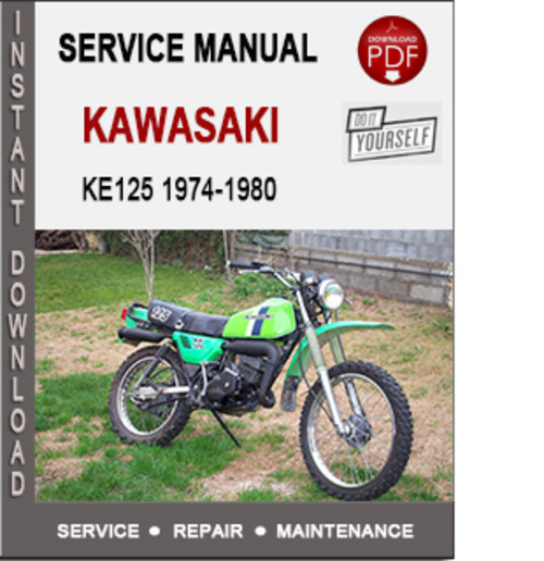 Product picture Kawasaki KE125 1974-1980 Service Repair Manual PDF