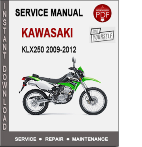Product picture Kawasaki KLX250 D-TRACKER X 2009-2012 Service Repair Manual 