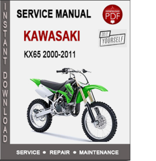 Product picture Kawasaki KX65 2000-2011 Service Repair Manual PDF