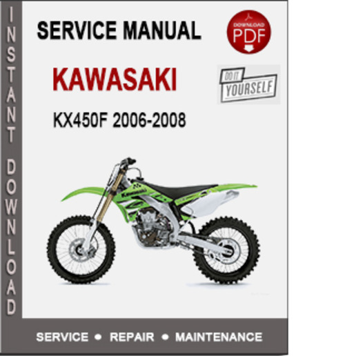 Product picture Kawasaki KX450F 2006-2008 Service Repair Manual PDF