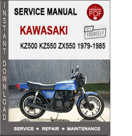 Product picture Kawasaki KZ500 KZ550 ZX550 1979-1985 Service Repair Manual P