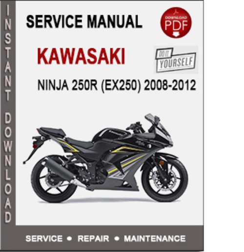 Product picture Kawasaki Ninja 250R (EX250) 2008-2012 Service Repair Manual 