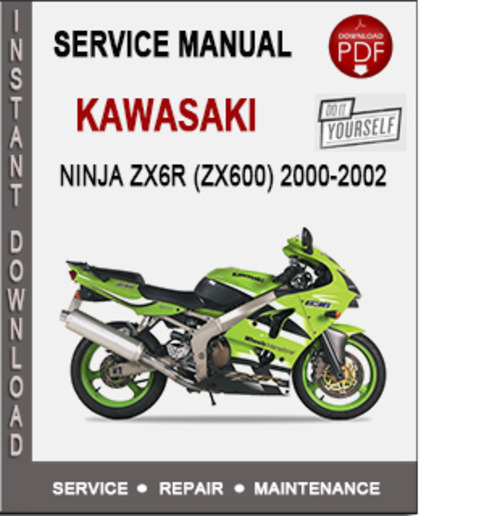 Product picture Kawasaki Ninja ZX6R (ZX600) 2000-2002 Service Repair Manual 
