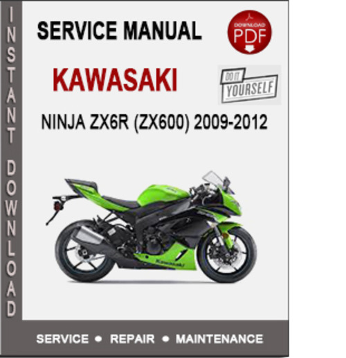 Product picture Kawasaki Ninja ZX6R (ZX600) 2009-2012 Service Repair Manual 