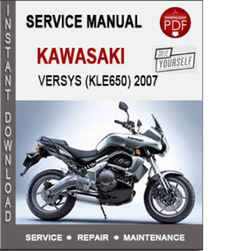 Product picture Kawasaki Versys (KLE650) 2007 Service Repair Manual PDF