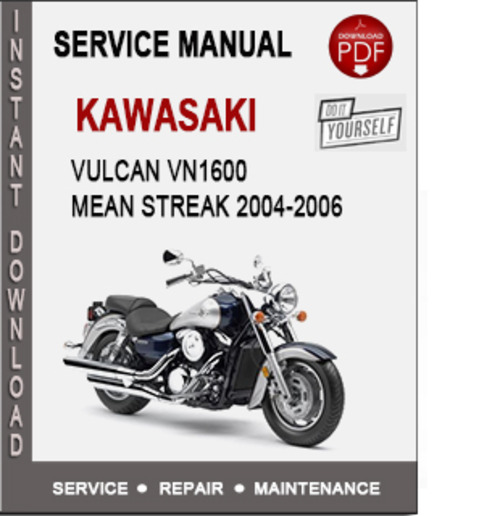 Product picture Kawasaki Vulcan VN1600 Mean Streak 2004-2006 Service Manual