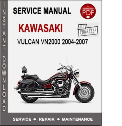 Product picture Kawasaki Vulcan VN2000 2004-2007 Service Repair Manual PDF